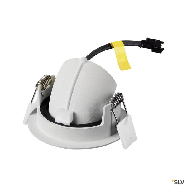 SLV 1010078 NUMINOS® GIMBLE XS, Deckeneinbauleuchte, 4000 K, 55°, IP20, rund, weiß