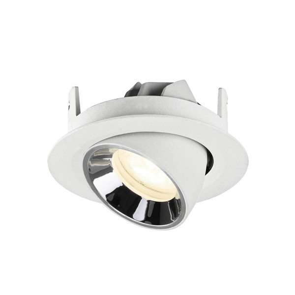 SLV 1010079 NUMINOS GIMBLE XS, Deckeneinbauleuchte weiß/chrom 4000K 55°