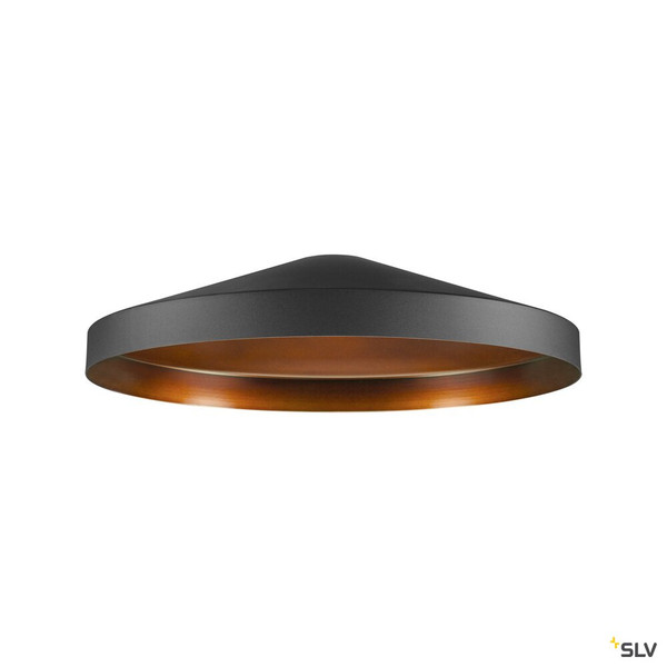 SLV 1010090 LALU® TETRA 36, Leuchtenschirm, E27 Base, Mix&Match, H: 8.9 cm, schwarz / bronze
