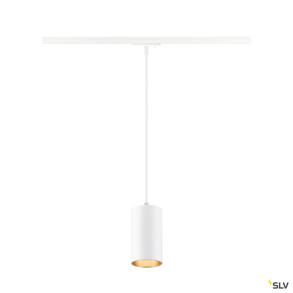 SLV 1010100 ASTO TUBE, 1~ Pendelleuchte, GU10, Pendellänge 250 cm, 1 x max. 10 W, weiß