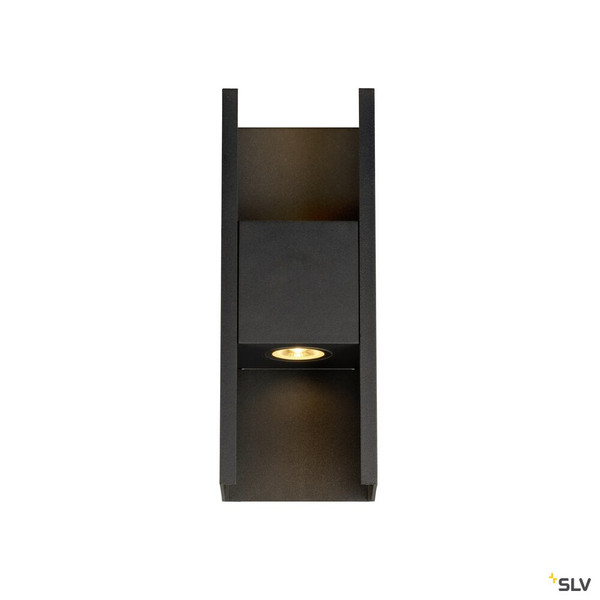 SLV 1010102 FLATT II, Wandaufbauleuchte, PHASE, 2700 K, 9.5 W, schwarz