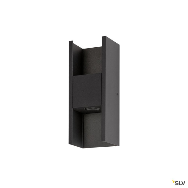 SLV 1010102 FLATT II, Wandaufbauleuchte, PHASE, 2700 K, 9.5 W, schwarz