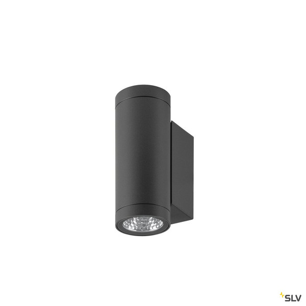 SLV 1010163 HELIA PRO S, Wandaufbauleuchte, up/down, DALI, P1, zylindrisch, 2700 K, 6 W, 24°, anthrazit