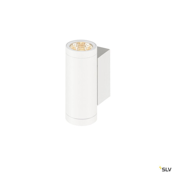 SLV 1010168 HELIA PRO S, Wandaufbauleuchte, up/down, DALI, P2, zylindrisch, 2700 K, 12 W, 24°, weiß