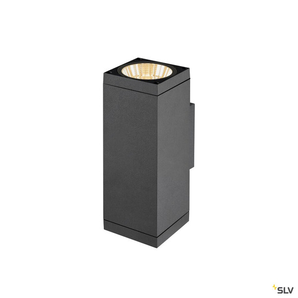 SLV 1010187 THEO PRO L, Wandaufbauleuchte, up/down, DALI, P1, 2700 K, 20 W, touch, 24°, anthrazit