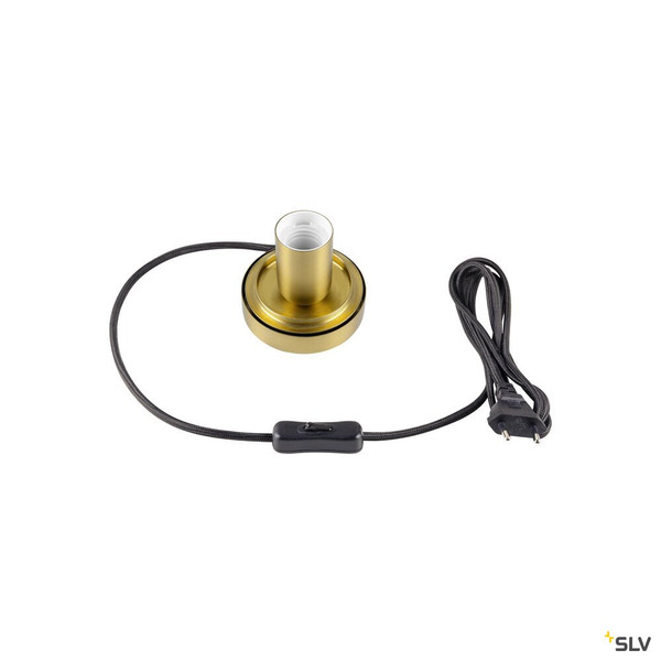 SLV 1010208 PANTILO ROPE 19, Tischleuchte, E27, zylindrisch, 1 x max. 15 W, gold