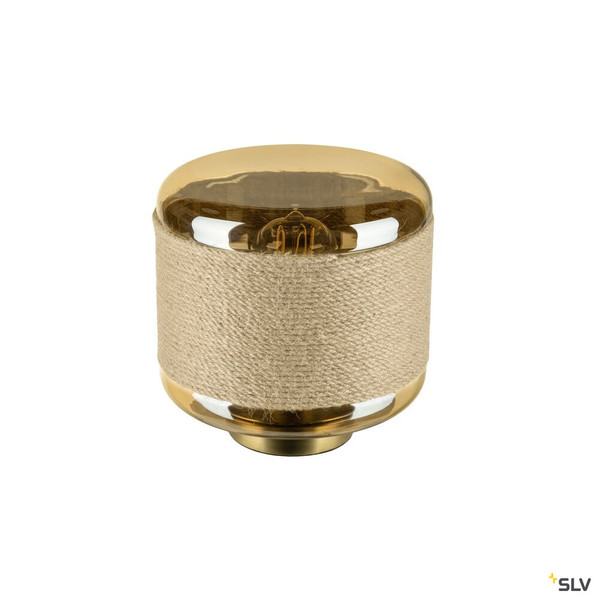 SLV 1010208 PANTILO ROPE 19, Tischleuchte, E27, zylindrisch, 1 x max. 15 W, gold