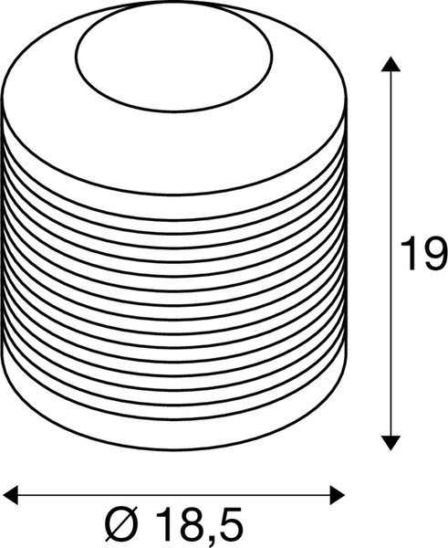 SLV 1010209 PANTILO ROPE 19, Tischleuchte, E27, zylindrisch, 1 x max. 15 W, silber