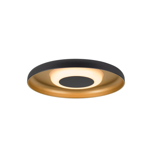 SLV 1010217 MOTUNA, CW, Phase, Wand- und Deckenaufbauleuchte, rund, 2700K, 10W, 130°, schwarz / goldfarben