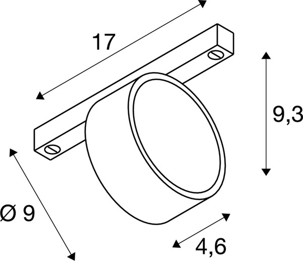 SLV 1010257 KALU 2.0, 48V Spot, DALI, zylindrisch, 3000 K, 9 W, 36°, weiß