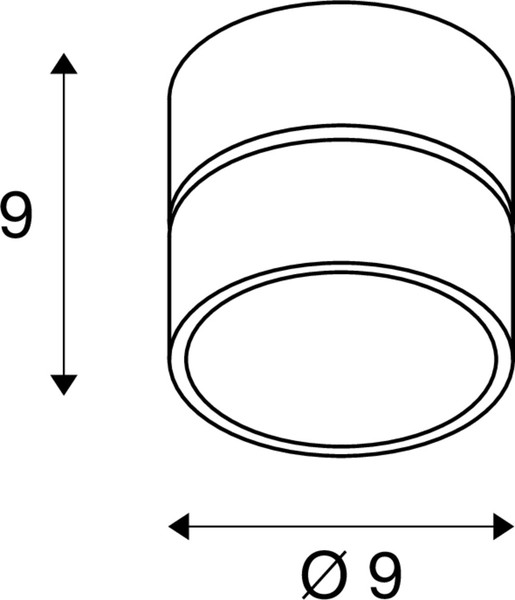 SLV 1010260 KALU 2.0, Wand- und Deckenaufbauleuchte, PHASE, 2700 K, 10 W, 36°, weiß