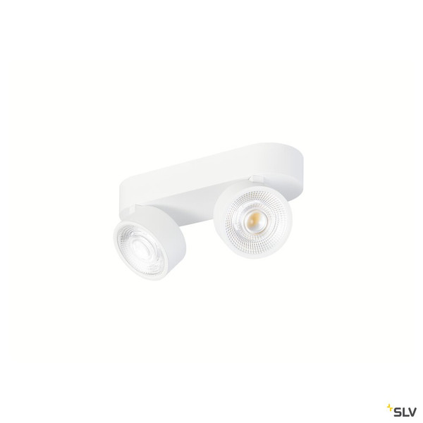 SLV 1010266 KALU 2.0, Wand- und Deckenaufbauleuchte, PHASE, 2700 K, 19 W, 36°, weiß