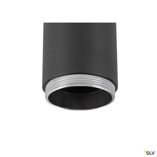 SLV 1010285 LALU®, Pendelleuchte, E27 Base, Mix&Match, Pendellänge 200 cm, 1 x max. 10 W, schwarz