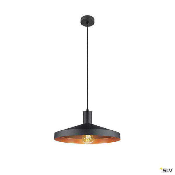 SLV 1010285 LALU®, Pendelleuchte, E27 Base, Mix&Match, Pendellänge 200 cm, 1 x max. 10 W, schwarz