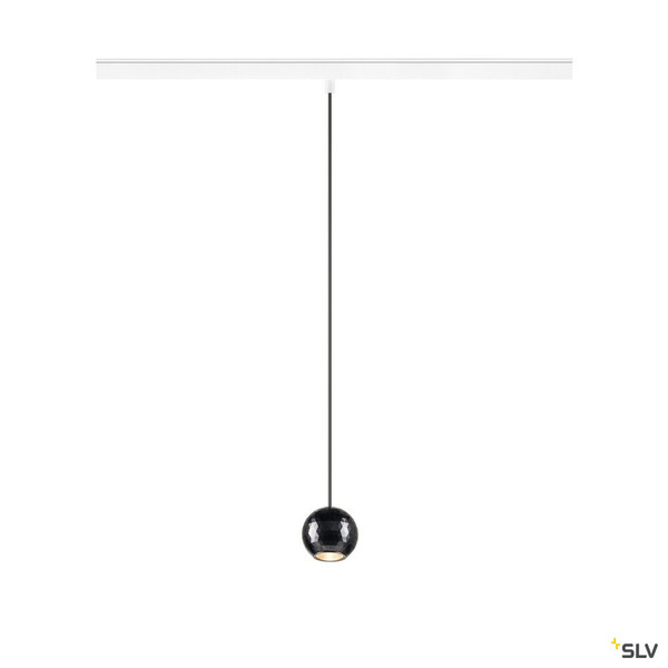 SLV 1010337 DYSKO, 48V Pendelleuchte, DALI, Pendellänge 200 cm, 2700K, 36°, DALI, weiß / schwarz