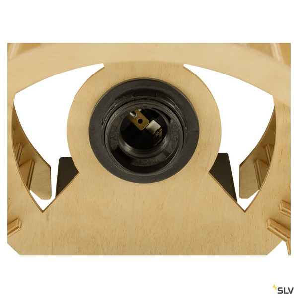 SLV 1010401 WUD WL, E27, Wandaufbauleuchte, zylindrisch, 1 x max. 40 W, natur