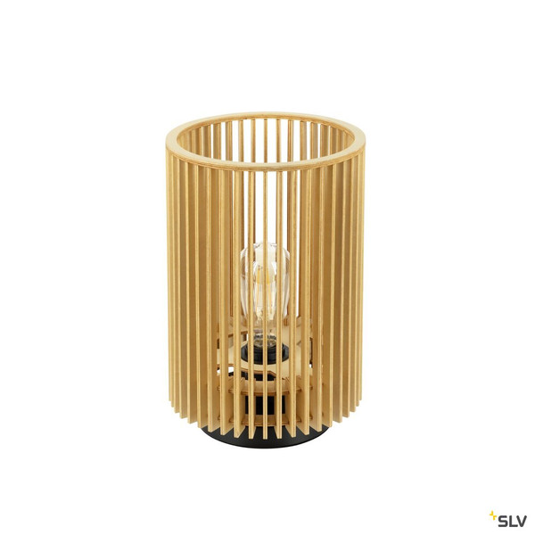 SLV 1010402 WUD TL, E27, Tischleuchte, zylindrisch, 1 x max. 40 W, natur