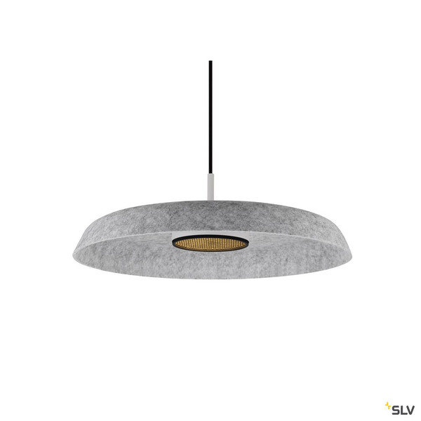 SLV 1010404 GRIP! FLAT, Felt shade Ø50cm x 6,2cm, grau