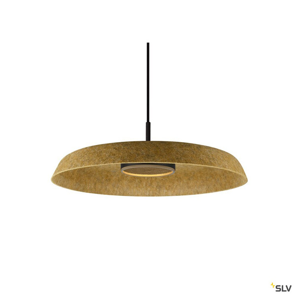 SLV 1010405 GRIP! FLAT, Felt shade Ø50cm x 6,2cm, ocker