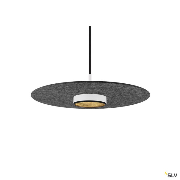 SLV 1010406 GRIP! FLAT, Felt shade Ø50cm x 0,6cm, anthrazit