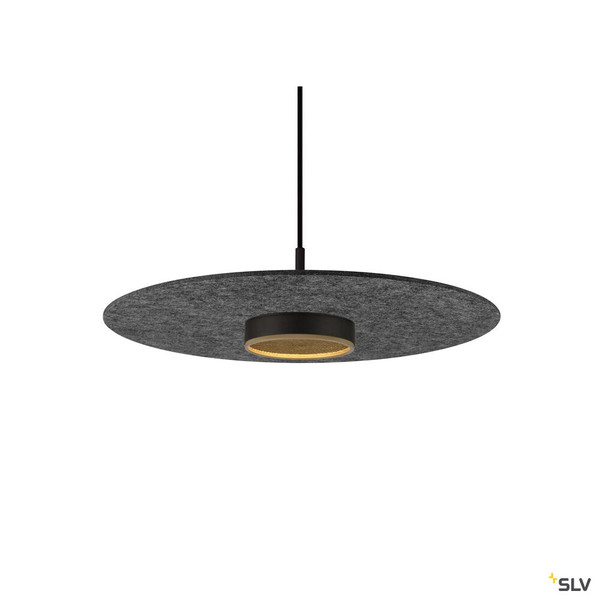 SLV 1010406 GRIP! FLAT, Felt shade Ø50cm x 0,6cm, anthrazit