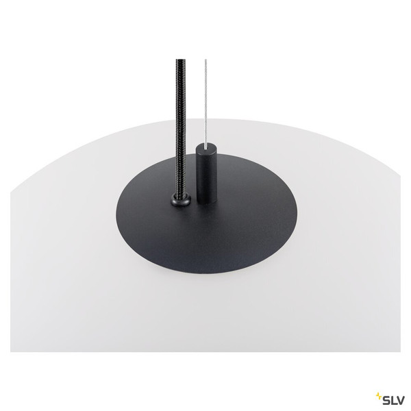 SLV 1010413 OLYPSO 40, Pendelleuchte, E27, Pendellänge 400 cm, 1 x max. 40 W, schwarz