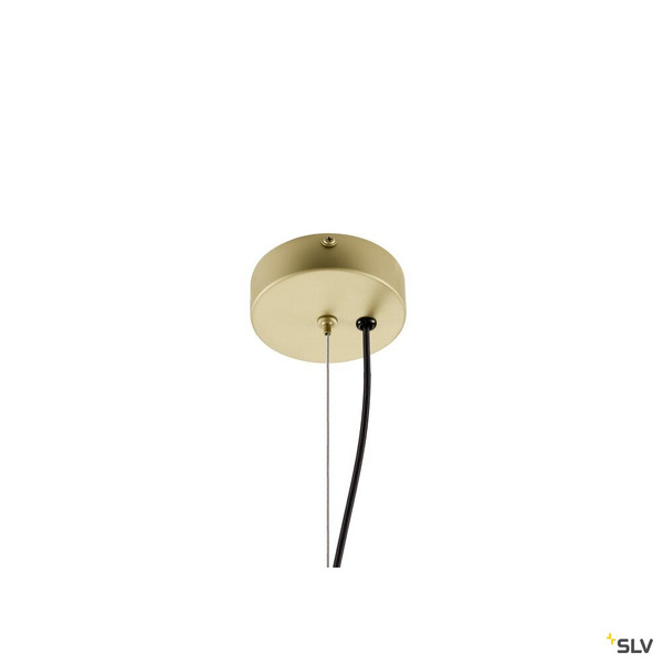 SLV 1010414 OLYPSO 40, Pendelleuchte, E27, Pendellänge 400 cm, 1 x max. 40 W, gold