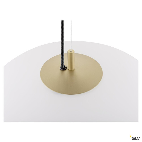 SLV 1010414 OLYPSO 40, Pendelleuchte, E27, Pendellänge 400 cm, 1 x max. 40 W, gold