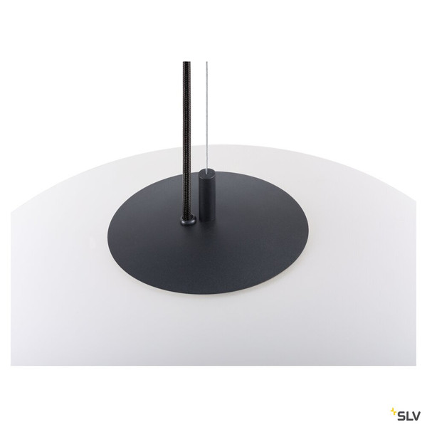 SLV 1010415 OLYPSO 50, Pendelleuchte, E27, Pendellänge 400 cm, 1 x max. 40 W, schwarz