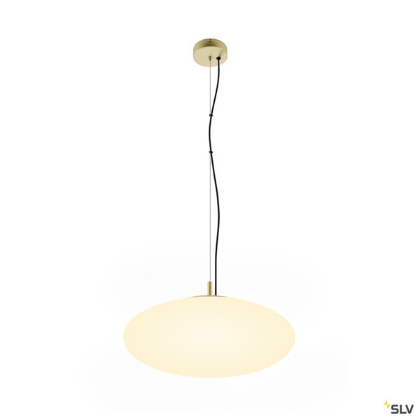 SLV 1010416 OLYPSO 50, Pendelleuchte, E27, Pendellänge 400 cm, 1 x max. 40 W, gold