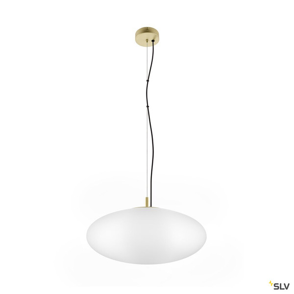 SLV 1010416 OLYPSO 50, Pendelleuchte, E27, Pendellänge 400 cm, 1 x max. 40 W, gold