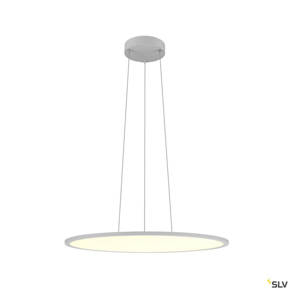 SLV 1010427 PANEL 60, Pendelleuchte, rund, PHASE, Pendellänge 200 cm, 3000/4000K, 90°, grau