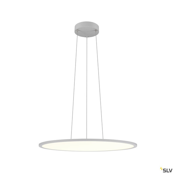 SLV 1010427 PANEL 60, Pendelleuchte, rund, PHASE, Pendellänge 200 cm, 3000/4000K, 90°, grau