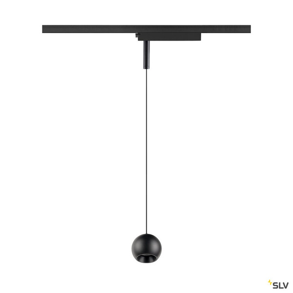 SLV 1010454 LIGHT EYE® 2.0, 1~ Pendelleuchte, Pendellänge 200 cm, 3000 K, 30°,, schwarz