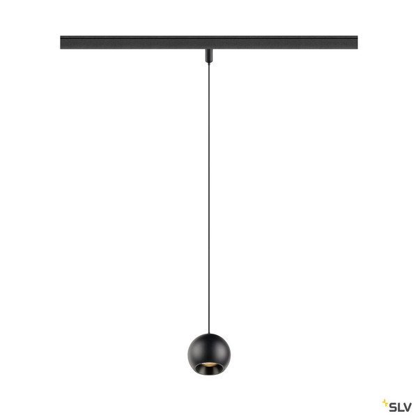 SLV 1010460 LIGHT EYE® 2.0, 48V Pendelleuchte, DALI, Pendellänge 200 cm, 2700K, 30°, schwarz