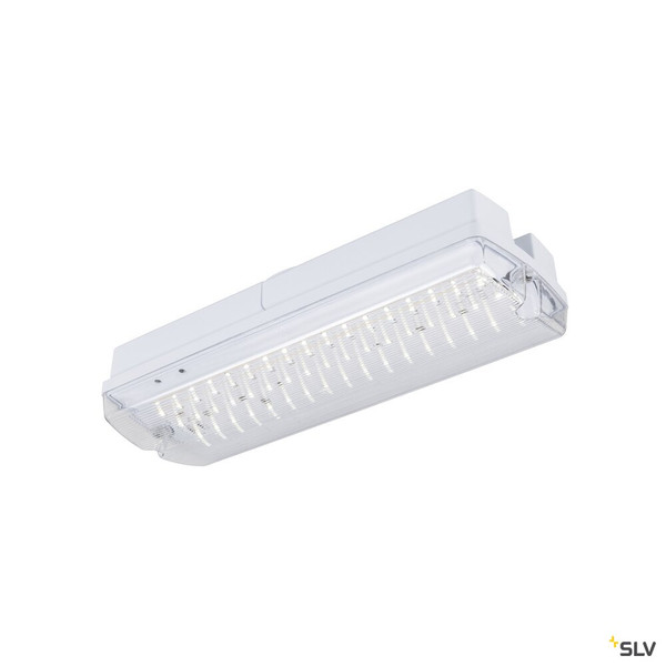 SLV 1010505 P-LIGHT, Wand- und Deckenaufbauleuchte, rechteckig, 6000K, 5.2 W, weiß / transparent