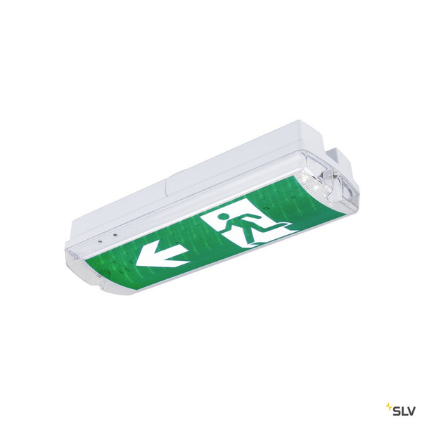 SLV 1010505 P-LIGHT, Wand- und Deckenaufbauleuchte, rechteckig, 6000K, 5.2 W, weiß / transparent