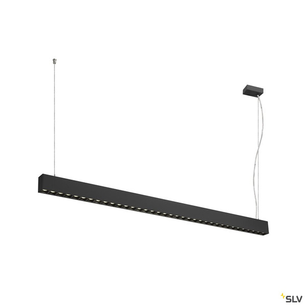 SLV 1010516 GLENOS® PRO, Pendelleuchte, 1,5m, DALI, UGR16, Pendellänge 210 cm, 4000K, 75°, schwarz