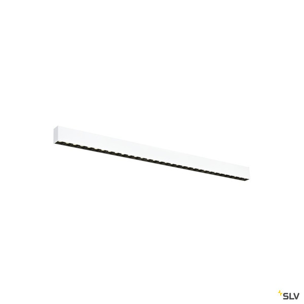 SLV 1010519 GLENOS® PRO, Deckenaufbauleuchte, 1,2m, DALI, UGR19, 4000K, 30 W, 75°, weiß / schwarz