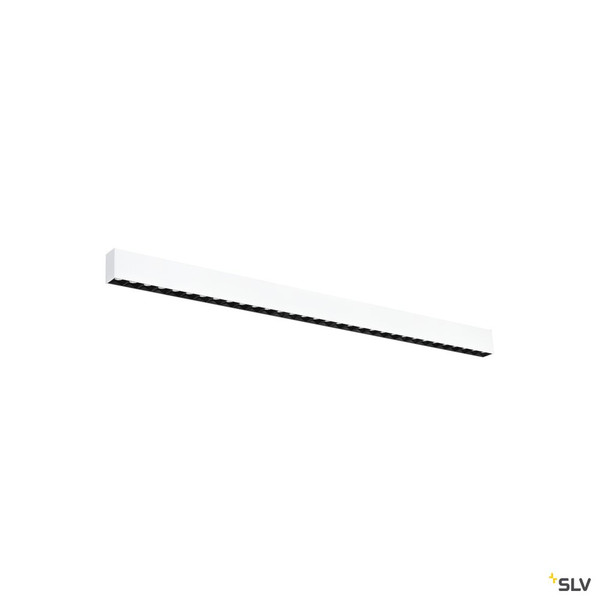 SLV 1010519 GLENOS® PRO, Deckenaufbauleuchte, 1,2m, DALI, UGR19, 4000K, 30 W, 75°, weiß / schwarz