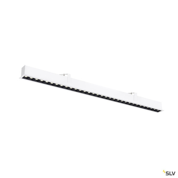 SLV 1010523 GLENOS® PRO, Deckeneinbauleuchte, 1,2m, DALI, UGR19, 4000K, 75°, IP20, weiß / schwarz