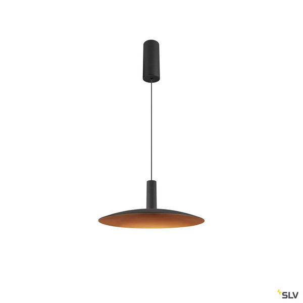 SLV 1010790 LALU® SET, Pendelleuchte, LED Base, ELYPSE 33, PHASE, Pendellänge 200 cm, 2700/3000 K, 40°, schwarz