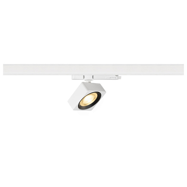 SLV 1010840 EURO CUBE 2 M, 3-Phasen Spot, rechteckig, 3000K, 14W, Phase, 40°, weiß / schwarz