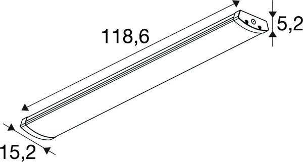 SLV 1010915 BATTEN FLAT P, 1200 49 830/840/850 ML Bluetooth Microwave WH