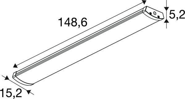 SLV 1010916 BATTEN FLAT P, 1500 72 830/840/850 ML WH