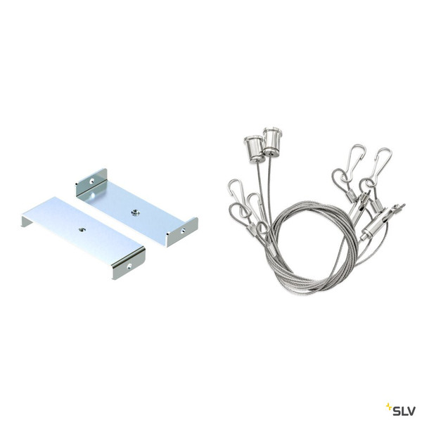 SLV 1010932 BATTEN FLAT P, Suspension kits with 2m 2pcs