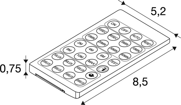 SLV 1011005 BATTEN FLAT P, Fernbedienung PIR Sensor