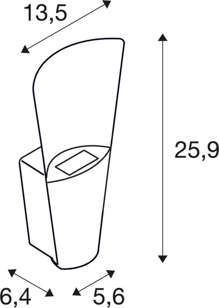 SLV 1011020 RASTERLYS WL UP/DOWN, Wandaufbauleuchte, konisch, 3000K, 16W, Phase, 45°, anthrazit