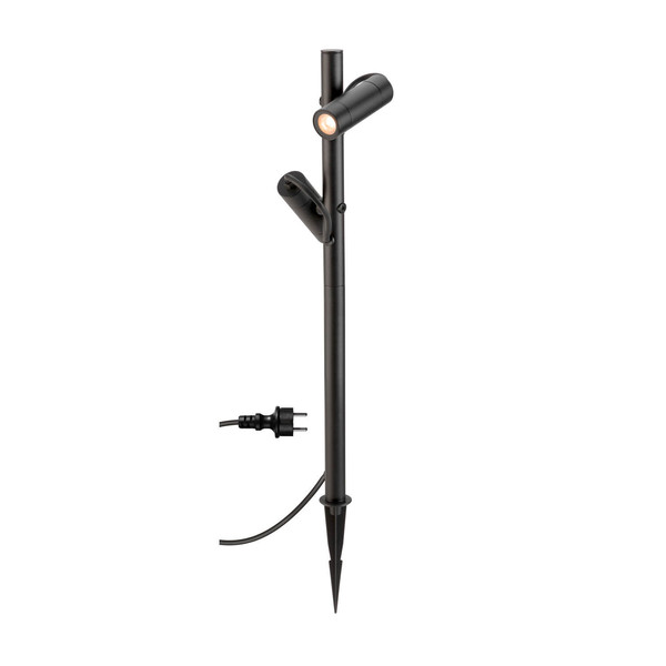 SLV 1011033 HELIA SLIM Pole, double, LED Outdoor Stehleuchte, IP65, 2200K, schwarz