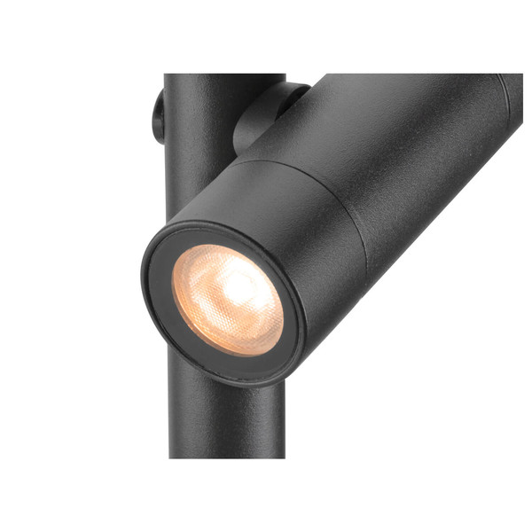 SLV 1011033 HELIA SLIM Pole, double, LED Outdoor Stehleuchte, IP65, 2200K, schwarz
